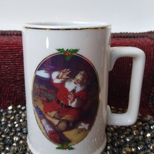 1996 Ultimate Source Coca-Cola Coke Mug Santa Heli